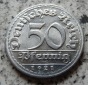 Weimarer Republik 50 Pfennig 1921 D, minimal dezentriert
