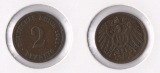 Kaiserreich 2 Pfennig 1911 -G- ss Jaeger 11. Selten!