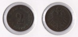 Kaiserreich 2 Pfennig 1875 -F- Sehr Schön Jaeger 2.