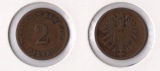 Kaiserreich 2 Pfennig 1875 -G- Sehr Schön Jaeger 2.