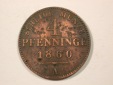 H12  Preussen  4 Pfennig 1860 A in f.vz, korrosionsspuren  Ori...