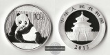 China  10 Yuan  2015  Panda   FM-Frankfurt  Feinsilber: 31,1g