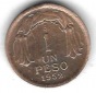 Chile 1 Peso 1952, Cu, nicht sehr guter Erhalt, siehe Scan unten