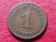 s.14 Deutsches Kaiserreich** 1 Pfennig 1876 E