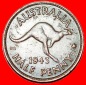 * GEORG VI. (1937-1952): AUSTRALIEN ★ 1/2 PENNY 1943 MELBOUR...