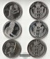 Niue  50 Dollar  1987, 1989  Tennis  FM-Frankfurt  Feinsilber:...