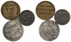 Medaille ; 3 Stück; unedel