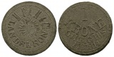 Böhmen, 1 Krone 1914 Landskron; Pappe