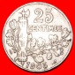 * FREIHEIT (1904-1908): FRANKREICH ★ 25 CENTIMES 1905 STEMPE...