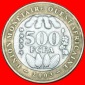 * FRANKREICH GOLDFISCHE (2003-2010): WESTAFRIKA ★ 500 FRANCS...