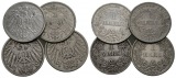 Deutsches Reich, 4 Kleinmünzen 1899-1912