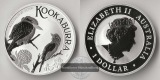 Australien,  1 Dollar  2023  Kookaburra FM-Frankfurt  Feinsilb...