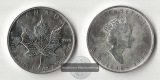 Kanada  5 Dollar  1990   Maple Leaf   FM-Frankfurt   Feinsilbe...