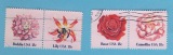 USA 1981 2 Zusammendrucke kompl.Satz Blumen Mi.1459 - 1462 kom...