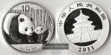 China  10 Yuan  2011  Panda   FM-Frankfurt  Feinsilber: 31,1g