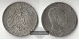 Dt. Kaiserreich,Württemberg 3 Mark  1908 F   Wilhelm II. 1891...