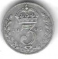 Großbritannien Threepence 1907, Silber 1,41 gr. 0,925, gut er...
