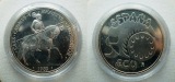 Spanien, 5 ECU 1989, 1 Unze Feinsilber