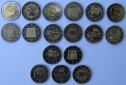 Malta/Zypern: Lot aus 17 verschiedenen 2-Euro-Gedenkmünzen
