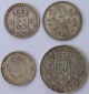 Benelux: Lot aus vier Silberkursmünzen, zusammen 50,3 g Feins...