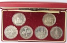 Sowjetunion/Russland: 6 x 1 Rubel Olympiade Moskau 1980