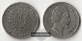 Bayern, Kaiserreich  5 Mark  1875 D  Ludwig II  FM-Frankfurt F...