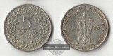 BRD, Weimarer Republik   5 Reichsmark   1925 A   FM-Frankfurt ...