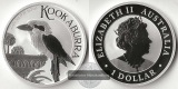 Australien,  1 Dollar  2022  Kookaburra FM-Frankfurt  Feinsilb...