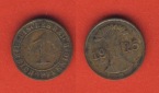 Weimarer Republik 1 Reichspfennig 1925 G