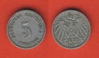 Kaiserreich 5 Pfennig 1912 D