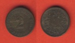 Kaiserreich 2 Pfennig 1874 A