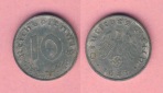 Drittes Reich 10 Reichspfennig 1941 B Zink