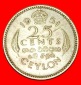 * INDIEN und GROSSBRITANNIEN (1951-1962): CEYLON ★ 25 CENT 1...