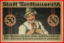 * SACHSEN: DEUTSCHLAND NORDHAUSEN ★ 50 PFENNIG 1921 VZGL KNA...