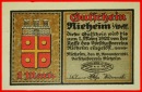 * WESTFALEN: DEUTSCHLAND NIEHEIM ★ 1 MARK 1921 uKFR KNACKIG!...