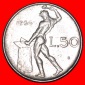 * NACKTER VULKAN (1954-1989): ITALIEN ★ 50 LIRE 1956R!★OHN...