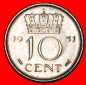 * PORTRÄT RECHTS (1950-1980): NIEDERLANDE ★ 10 CENT 1951! J...