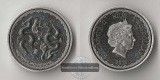Niue  2 Dollar  2018 Two Dragons   FM-Frankfurt   Feinsilber: ...
