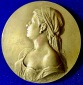 Anton Scharff Portrait- Medaille einer Österreicherin in Tracht