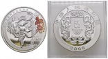 31,1 g Feinsilber. Olympiade Bejing - Volkstanz