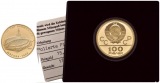 15,55 g Feingold. Radstadion in Krylatskoje incl. Etui + Besch...