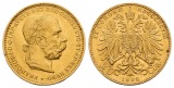 6,10 g Feingold. Franz Joseph I. (1848 - 1916)