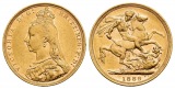 7,32 g Feingold. Jubiläumsbüste mit Witwenschleier