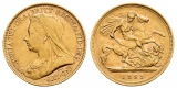 3,66 g Feingold. Witwenschleier Victoria (1837 - 1901)