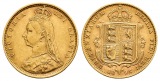 3,66 g Feingold. Wappen Victoria (1837 - 1901)