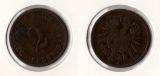 Kaiserreich 2 Pfennig 1874 -D- Sehr Schön Jaeger 2.