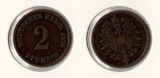 Kaiserreich 2 Pfennig 1876 -A- Sehr Schön Jaeger 2.