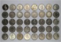    SCHWEIZ, 130 Kursmünzen zu 2 Franken, ab ca. 1879, alles perfekt beidseitig bebildert