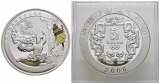 31,1 g Feinsilber. Olympiade Bejing - Löwentanz