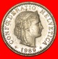 * FREIHEIT (1939-2023): SCHWEIZ ★ 20 RAPPEN 1989B STELPEL 2+...